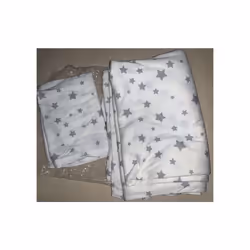 Silentnight Cot Bed Junior Jersey Star Duvet Cover & Pillowcase Set