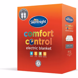 Silentnight Dual Control Electric Blanket, Polyester, White, King