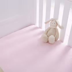 Silentnight Safe Nights Cot Fitted Sheets, Pink, Pack of 2
