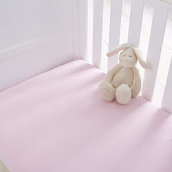 Silentnight Safe Nights Cot Fitted Sheets, Pink, Pack of 2