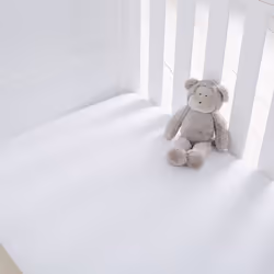 Silentnight Safe Nights Cot Bed Fitted Sheet, White, Pack of 2