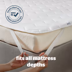Deep Sleep Mattress Protector â Supersoft Quilted Bed Protector Cover with Extra Deep Fitted Easy Fit Stretch Elasticated Straps â Machine