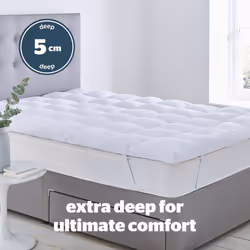 Silentnight Deep Sleep 1000 Mattress Topper Hypoallergenic Easy Fit Thick Mattress Cover