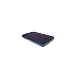 Double Air Bed with BuiltIn Foot Pump Inflatable Flocked Blow Up Camping Mattress for Camping Caravans and Home Guests Built in Pillow and Pump 191 x
