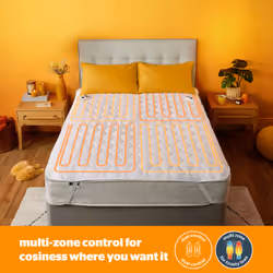 Silentnight Multi-Zone Heated Quilted Mattress Topper- Double