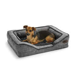 Silentnight Orthopaedic Pet Bed - Small Dog Cat Bed Memory Foam for Support, Machine Washable Cover, Non-Slip Base, grey