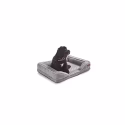 Silentnight Orthopaedic Pet Bed - Medium Dog Cat Bed - Contoured Foam for Support, Machine Washable Cover, Non-Slip Base, gre ...