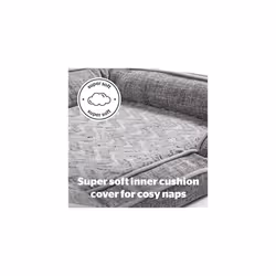Silentnight Orthopaedic Luxury Pet Dog Bed â Cosy Comfortable Large Big Dog Bed Sofa with Machine Washable Removable Cover, Contoured Foam Support