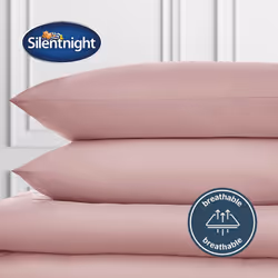 Silentnight Pure Cotton H/W Pillowcase Pair - Blush