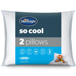 Silentnight So Cool Pillows 2 Pack Breathable Hypoallergenic Support