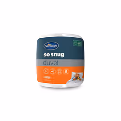 So Snug King Bed Duvet Quilt, 15 Tog Winter Warm Cosy Thick Duvet Hypoallergenic and Machine Washable, White, King, (534222GE ...
