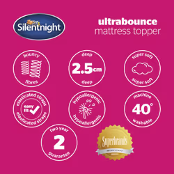 Silentnight Ultrabounce Mattress Topper Soft Cover - King