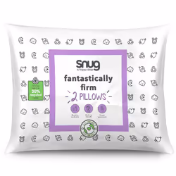Snug Fantastically Firm Pillows, Firm Support Eco Friendly, Hypoallergenic