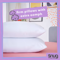 Snug Fantastically Firm Pillows, Firm Support Eco Friendly, Hypoallergenic