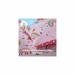 Silentnight Rainbow Healthy Growth Kids Reversible Soft Easy Care, Boys Girl Duvet Cover Adventure Bedding Set with Pillowcase - Double (200cm x