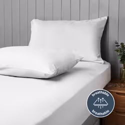 Silentnight Supersoft Pillowcase Pair Non Iron Easy Care White
