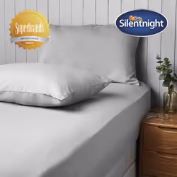 Silentnight Supersoft H/W Pillowcase Pair - Dove Grey