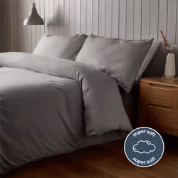 Silentnight Supersoft Duvet Cover Set Easy Care - Single