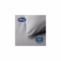 Silentnight Supersoft Collection Dove Grey Duvet Cover Set. Supersoft Snuggly Easy Care Duvet Cover Quilt Bedding Set - King (220cm x 230cm) + 2