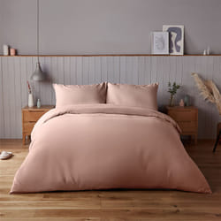Silentnight Supersoft Duvet Set Easy Care Cosy - Single, Blush Pink