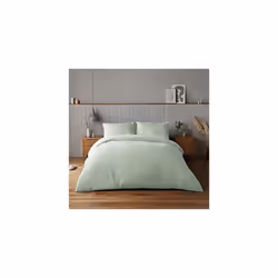 Silentnight Supersoft Collection Sage Duvet Cover Set. Super Soft and Snuggly Easy Care Duvet Cover Quilt Bedding Set - Singl ...