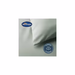 Silentnight Supersoft Collection Sage Duvet Cover Set. Super Soft and Snuggly Easy Care Duvet Cover Quilt Bedding Set - Single (135cm x 200cm) + 1
