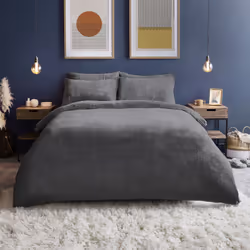 Silentnight Teddy Fleece Duvet Set Snuggly Cover - Single