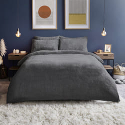 Silentnight Teddy Fleece Duvet Set Snuggly Cover - Single