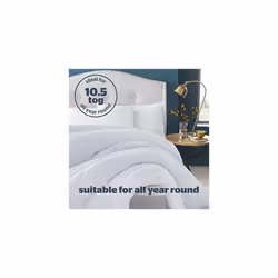 Home Comforts 10.5 Tog Single Duvet - Anti Allergy and Anti Bacterial Duvet Quilt Ideal for All Seasons - Single - 200x135cm