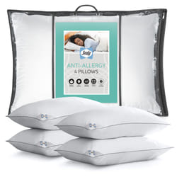 Sealy Anti Allergy Pillows - 4 Pack - Medium Support