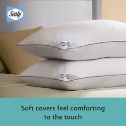Sealy Anti Allergy Pillows - 4 Pack - Medium Support