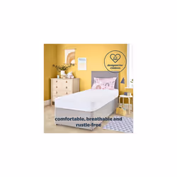 Healthy Growth Waterproof Mattress Protector - Deep 30cm Quiet Waterproof Mattress Pad with Fitted Skirt and Soft Touch Cover - Hypoallergenic, Single