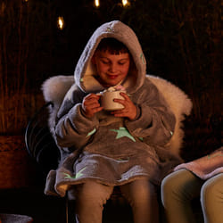Silentnight Snugsie Kids Oversized Hoodie Glow In The Dark - Denim Star