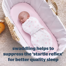 Silentnight Safe Nights Swaddle Blanket - Pink Star
