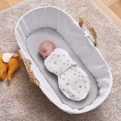Silentnight Safe Nights Swaddle Blanket - Grey Star