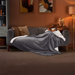 Silentnight Snugsie Giant Blanket - Charcoal