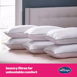 Silentnight Luxury Overlocked Ultrabounce Pillow - 6 Pack