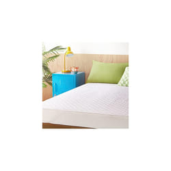 Get Fresh Mattress Protector - Anti Allergy and Anti-Bacterial Mattress Pad Cover with Elasticated Straps to Fit All Mattress Depths â Double â