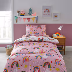 Silentnight Healthy Growth Coverless Duvet Rainbow Print - 9 Tog - Single