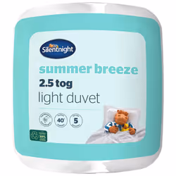 Silentnight 2.5 Tog Summer Breeze Duvet Cool Lightweight Low Tog - Double