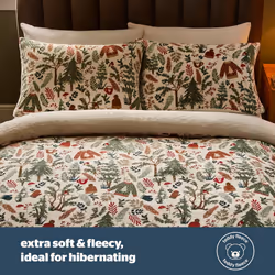 Silentnight Winter Wonderland Fleece Duvet Set - Single