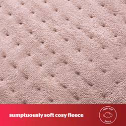 Silentnight Luxury Heated Throw- blush