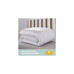 Safe Nights Luxury Cot Bed Duvet and Pillow Bed Set â Anti Allergy 4 Tog Junior Quilt and Breathable Toddler Pillow for Children, Kids, Toddlers â