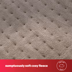 Silentnight Luxury Heated Throw- Natural