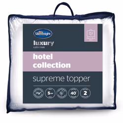 Hotel Collection Mattress Topper Super King - Luxury Soft Silky Comfortable 5cm Thick Deep Mattress Protector Pad Cover with ...