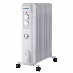 Silentnight 577564GE, 2500 W, Petroleum, White, Indoor, Metal, 220-240 V