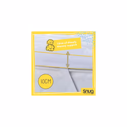 Snug Deeply Dreamy Double Mattress Topper - Quilted Soft Extra Thick 10cm Mattress Enhancer with Deep Fitting Elasticated Straps - Hypoallergenic and