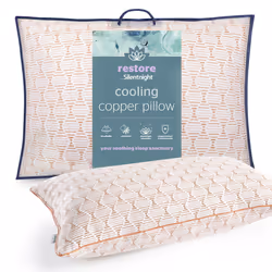 Silentnight Restore Cooling Copper Pillow Soothing Breathable Support