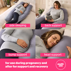 Silentnight Pregnancy Pillow U Shaped, Full Body Support