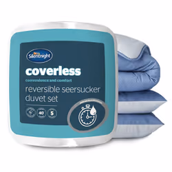 Silentnight Seersucker Coverless Duvet 10.5 Tog & Pillowcase - Single